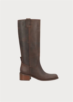 Martina long støvle Leather Chocolat Phenumb 